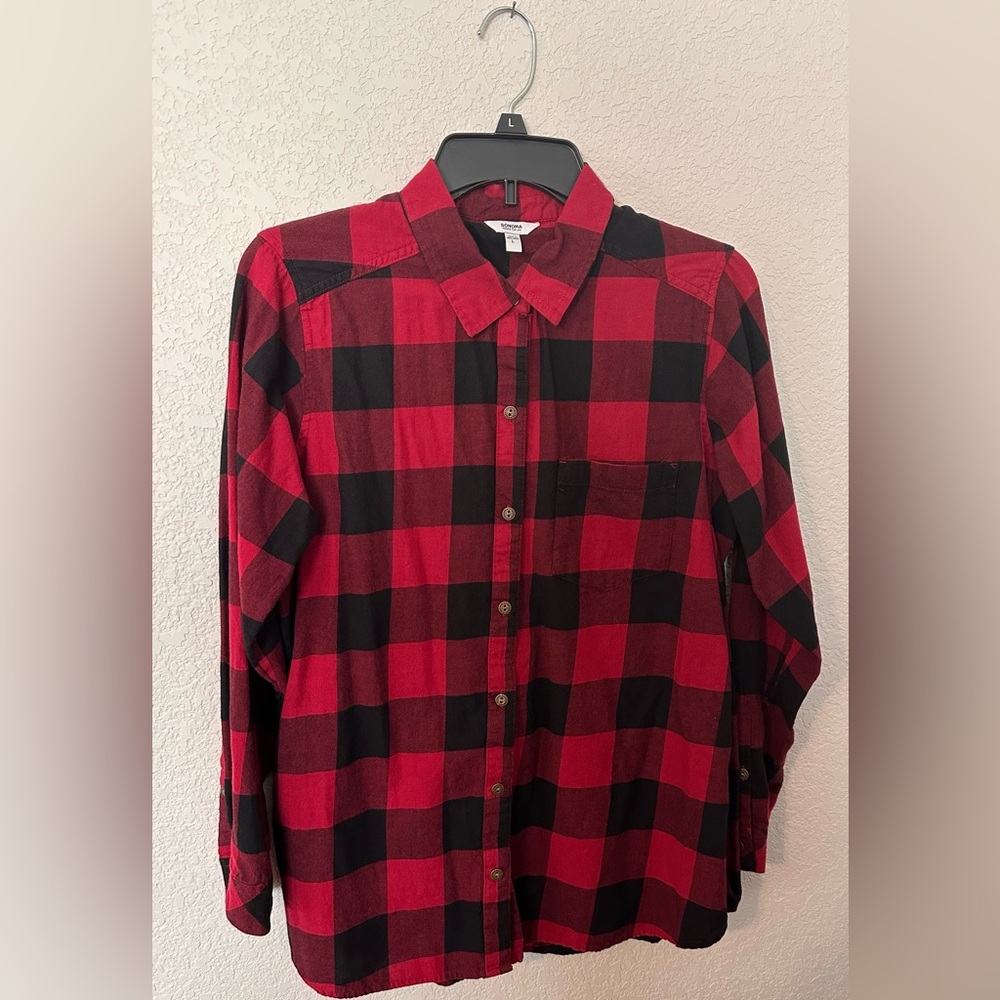 Sonoma Goods For Life® Plaid Flannel Shirt - Women's